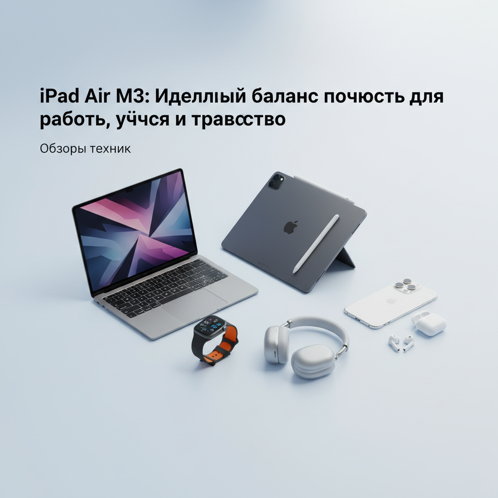 iPad Air M3: Идеальный баланс мощности для работы, учёбы и творчества